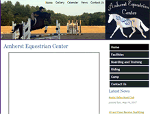 Tablet Screenshot of amherstequestriancenter.com